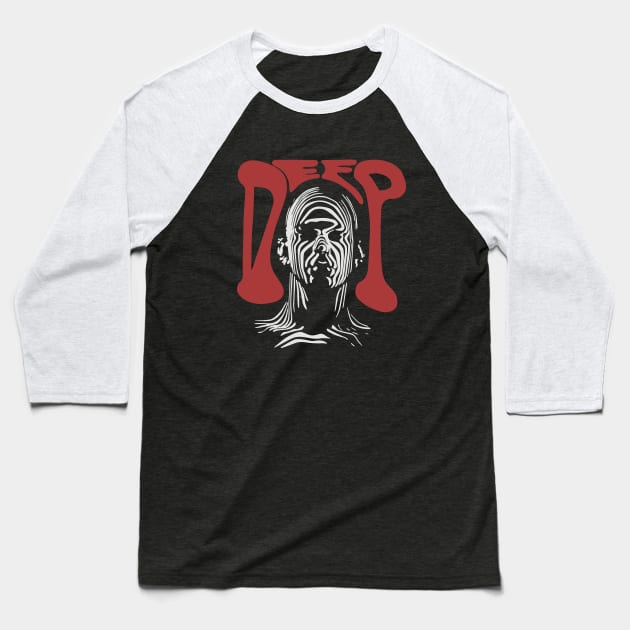 Deep Human Noir Vintage Retro Baseball T-Shirt by MaxGraphic